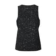 thumbnail image 5 of Gaeub Black Glitter Men's Athletic Tank Top, Workout Sleeveless Shirts, Running Tank Tops for Gym, Running, Training - 3X-Large, 5 of 9