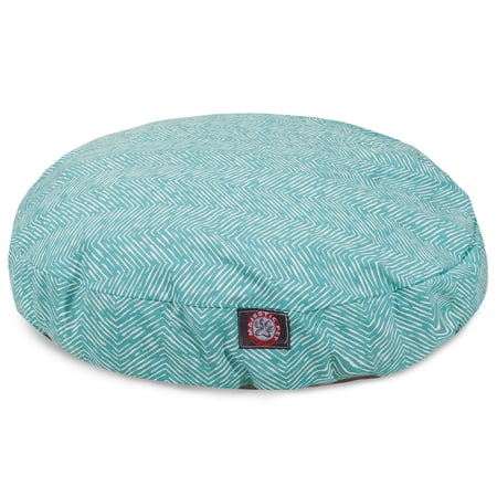 Majestic Pet | South West Round Pet Bed for Dogs  Removable Cover  Teal  Small