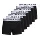 thumbnail image 1 of JACK&JONES Boxers para hombre, pack de 7 - JACKSENSE TRUNKS, algodón elástico, con logotipo, lisos Negro 2XL (XX-Large), 1 of 6