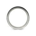 thumbnail image 5 of Gem & Harmony Mens Stainless Steel Black Plated 8mm Band Ring for Men, 5 of 6