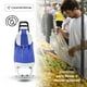 thumbnail image 5 of Carrito Plegable Multifuncional Queen Sense Ideal Para Mandado Supermercado Con Bolsa De Lona Color Azul, 5 of 6