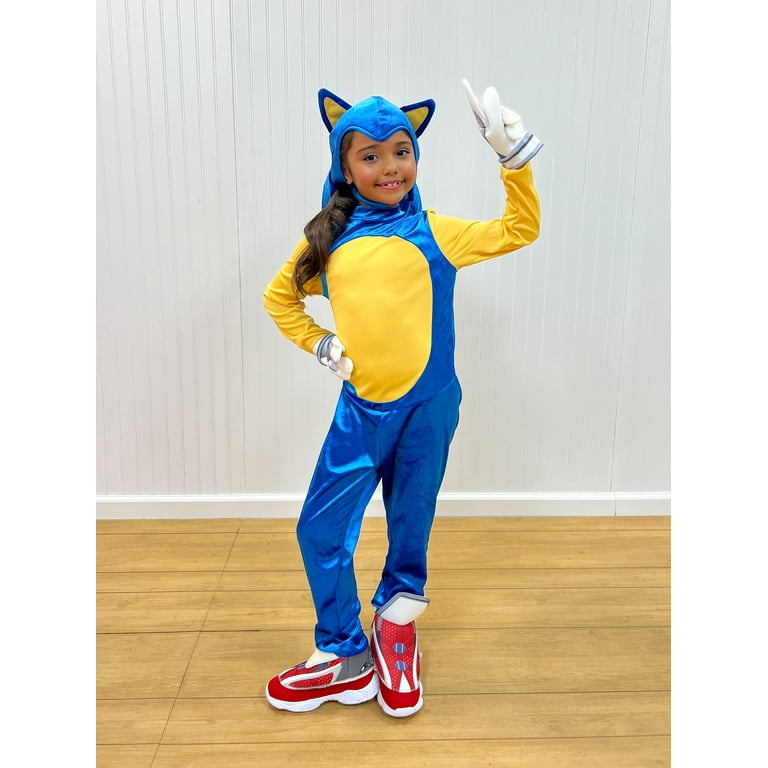 Boys Girls Sonic The Hedgehog Jumpsuit Cosplay Costume Fancy Dress