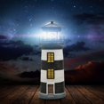 thumbnail image 3 of ORUYROP Outdoor Solar Lighthouse, Rotating Lamp LED Solar Garden Lights, Smart Sensor Rotating Lamp for Garden Landscape Yard, 3 of 7
