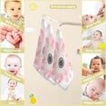 thumbnail image 5 of GZHJMY Baby Gauze Towels for Kids Soft Handkerchief Newborn 100% Cotton Romantic Pink Rendering Flowers Absorbent 12x12 Inch 3 Pack, 5 of 7