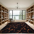 thumbnail image 2 of ODIKA Optical Molten Border Motif Intersecting Glowing Hallway Illusion for Master Suite, California King, Under Bed, Foldable Easy Care, 2 of 7
