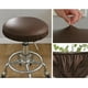 thumbnail image 5 of Funda de lujo para taburete, redonda, elástica, impermeable, para silla marrón, 5 of 6