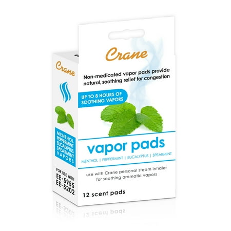 CRANE - Vapor Pads 12 pack for EE-5955/8620 - WHITE