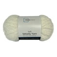 thumbnail image 2 of Mainstays Soft Velvety Yarn, 315 yd, White, 100% Polyester, Pack of 4, 2 of 6
