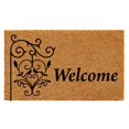 thumbnail image 1 of Calloway Mills 102592436 24 x 36 in. Welcome Post Rectangular Doormat, Natural & Black, 1 of 2