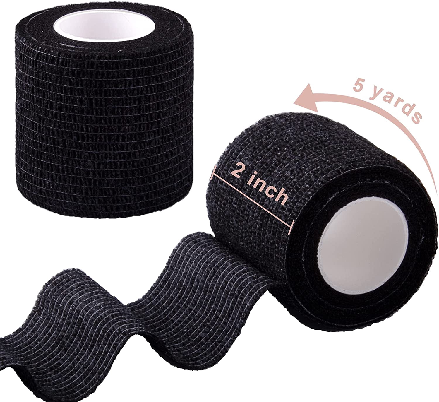 40 Rolls Self Adherent Wrap 2 Inch Self Adhesive Bandages Wrap Tape Stretch Bandage Self Stick Bandage Wraps for Wrist Ankle Swelling Sprains(20 Colors)