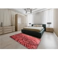 thumbnail image 5 of Ahgly Company Machine Washable Indoor Rectangle Transitional Red Area Rugs, 3' x 5', 5 of 7
