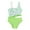 Avocado, variant on BULLPIANO Girls Swimsuit One Piece Adjustable Strap Bathing Suit Kids One Shoulder Ruffle Swimwear for 5-14 Years Old