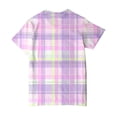 thumbnail image 5 of Staki Toddler Girl Easter Toddler Boys Girls Cute Bunny Short Sleeve Crew Neck Shirt Top Kids Easter Outfits 1-9Y 10-13Y(Light Purple,3-4 Years), 5 of 6