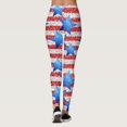 thumbnail image 3 of Aayomet Leggings de Sport Imprimés pour Femmes, Pantalons de Yoga Léopard Évasés (Rouge, TG), 3 of 5
