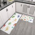 thumbnail image 2 of Alphabet Dinosaur Names Chart Pattern Kitchen Rugs Sets Of 2,Anti Fatigue Kitchen Mat Rugs Non Slip Washable,Decorative Kitchen Floor Mats for Kitchen,Sink,Laundry,17"x30"+17"x47", 2 of 7