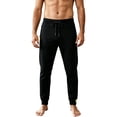 thumbnail image 5 of CUSTG Male Casual Pants Drawstring High Waist Cuffed Jogger Pants Slim Athletic Workout Trousers with Zipper Side Pockets For Running Minimalist Style Trousers, 5 of 6