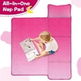 thumbnail image 4 of Pink Gradient Leopard Print Toddler Nap Mats for Kids Preschool,Sleeping Mat Bag or Kids,Toddler Sleeping Bag,Toddler Nap Mat or Daycare, 4 of 6