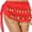 Red, variant on Eye Catching Dance Performances Coin Belt Soft Chiffons Fabric Lightweight Dance Hip Accessory For Stage Shows