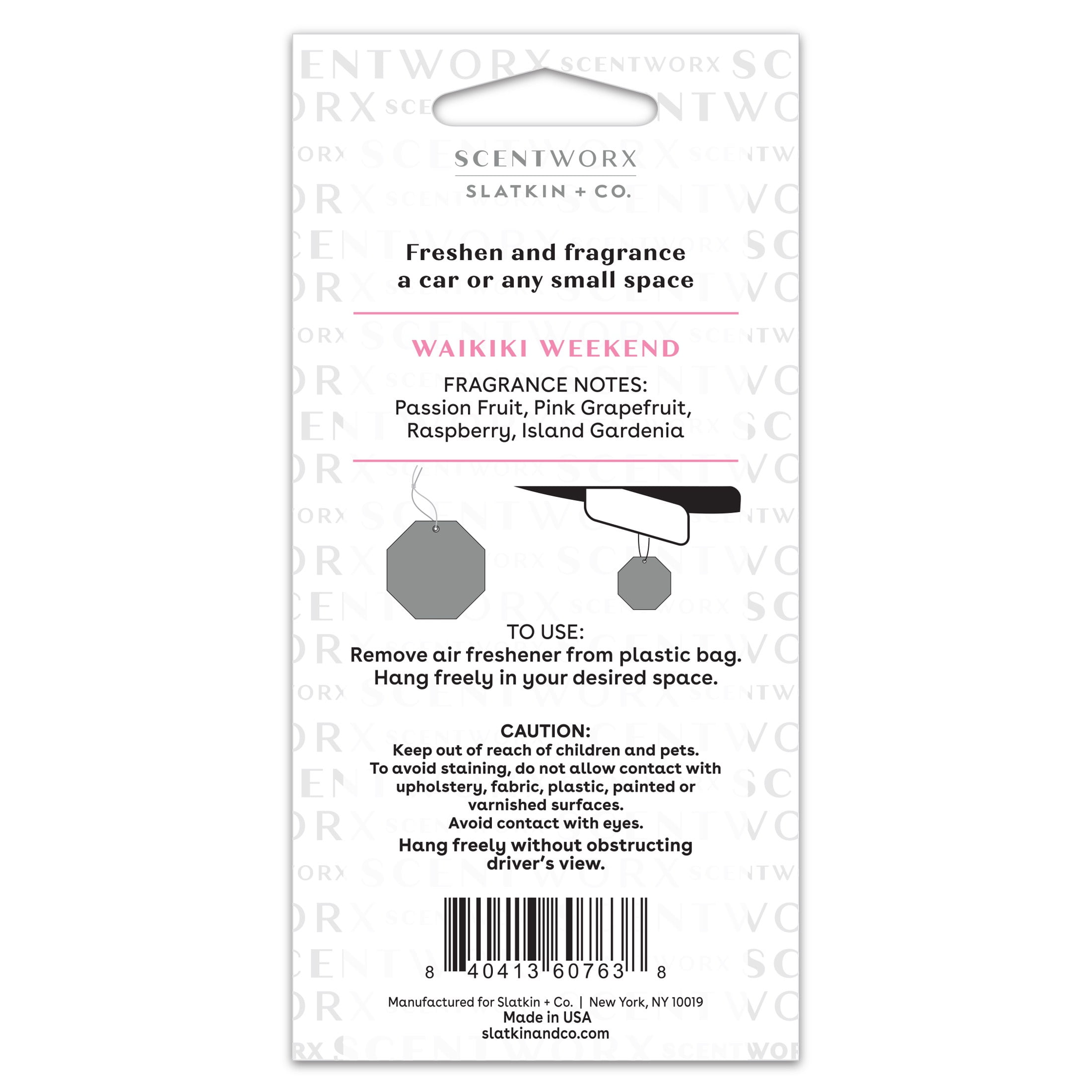 Scentworx Waikiki Weekend 3 Pack Hang Tag