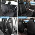 thumbnail image 6 of AOMSAZTO Car Seat Covers Front Seat Fit for Nissan Rogue 2008-2024 2025: Waterproof Leather Automotive Seat Cushion Protector（Black), 6 of 7