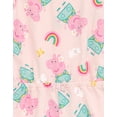 thumbnail image 4 of Peppa Pig Little Girls French Terry Sleeveless Romper Pink 6, 4 of 5
