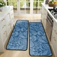 thumbnail image 4 of Kitchen Rugs Sets Of 2,Blue Pioneer Flower and Paisley Pattern Anti Fatigue Kitchen Mat Rugs Non Slip Washable,Decorative Kitchen Floor Mats for Kitchen,Sink,Laundry,17"x47"+17"x47", 4 of 5