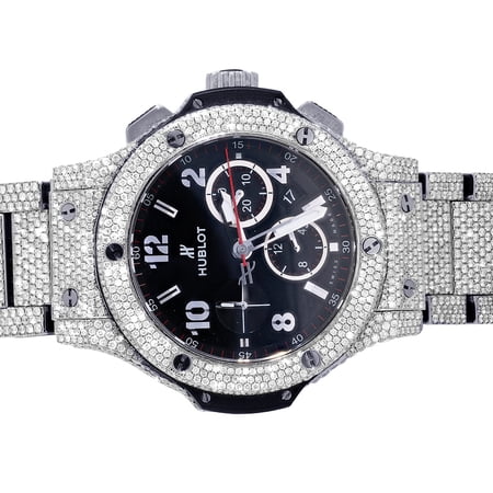 Hublot Big Bang 44MM Stainless Steel VS Diamond Watch 25.50CT