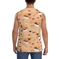 thumbnail image 4 of Balery Funny Sushi Camisetas sin mangas para hombre, absorbe la humedad y protege contra el mal olor.-3X-Large, 4 of 7
