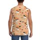 thumbnail image 4 of Fotbe Funny Sushi Men's Camiseta sin Mangas Estampada para Hombres, Playera Casual para Gimnasio, Entrenamiento, Playa-3X-Large, 4 of 7