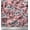 Light Pink Salmon, variant on Soimoi Blue Cotton Duck Fabric Leaves & Lily Floral Print Fabric by the Yard 42 Inch Wide