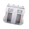 thumbnail image 4 of veasfak Hanging Diaper Organizer Spacious Changing Table Playard Baby Diaper Stacker Gray White Stripes, 4 of 9