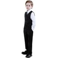 thumbnail image 3 of Boys Suit for Kids Toddler Boy 4-Piece Wedding Tuxedo Suits Vest and Pants Set, 3 of 13