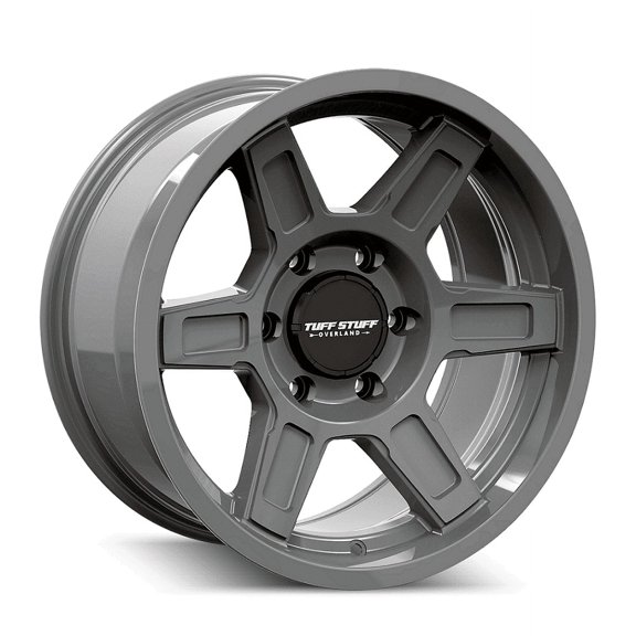17x8.5 Tuff Stuff Overland TS01 Ascent Alpha Grey Wheel 6x120 (0mm)