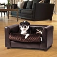 thumbnail image 4 of Sofá cama para mascotas Keet Fluffy Deluxe, color chocolate, pequeño, 4 of 5