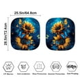 thumbnail image 3 of Uorisanigo Butterfly Sunflower Car Sun Shade Heat-Resistant Sun Visor for Car Windshield Set of 2 Auto Sun Visor Protector Covers Block Uv Rays Universal Fit Van Car Sedans Vehicle SUV Truck, 3 of 7