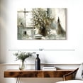 thumbnail image 3 of Elephant Stock Daisy Still Life Wall Art - Horizontal Multi Panel Canvas - Living Room Wall Decor - Floral And Botanical Multi Panel - Brown And Beige Decor By George Bjorkland - 38" x 24", 3 of 8