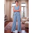 thumbnail image 2 of Conjunto Elegante de 2 Piezas Chaleco Entallado y Pantalón Palazzo para Mujer, 2 of 5