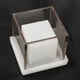 thumbnail image 3 of Cubo Cuadrado Hueco en Forma de Vela de Plástico Transparente Portavelas Tealight, 3 of 9