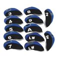 thumbnail image 2 of Neopreno Golf Club Irons Covers, Golf Wedges Headcovers Head Protector, con número Golf Head Covers Golf Gears para deportes al aire libre golfistas Azul Sunnimix Cubierta de cabeza de hierros de golf, 2 of 8