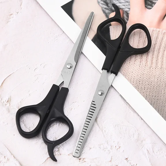 black 1PCS Hairdressing Scissors 6 Inch Scissors Kit Tool for Cutting Thinning Hair Comb Barber Accessories Salon Hairdressing Shears