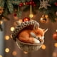 thumbnail image 1 of Adorno de árbol de Navidad acrílico plano 2D con agujero | Diseño de piña caprichoso | Decoración navideña para coche y hogar | Colgante de árbol festivo con aro para colgar, 1 of 5