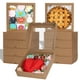 thumbnail image 1 of 50 cajas para repostería marrones TEMLQPACK 22.8x22.8x6.3 cm con ventana, 1 of 9