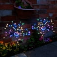 thumbnail image 7 of Solar Garden Lights Outdoor, 120 LED Art Firework Lights 2 Pack Waterproof Solar Lights, Sparklers Outdoors Yard Decor for Garden Pathway Patio Yard Decorations (Multi-Color), 7 of 7