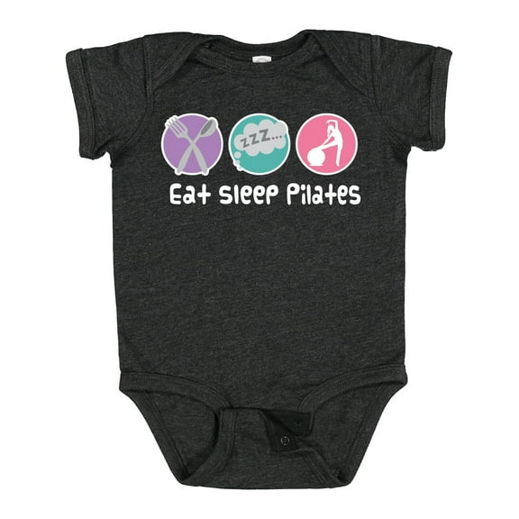 Inktastic Eat Sleep Pilates Girls Baby Bodysuit