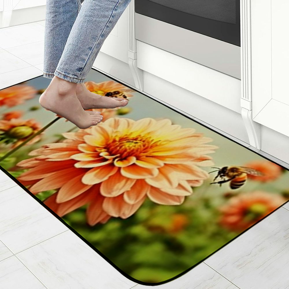 Qinduosi Decorative Door Mat, Door Mat with Non-Slip Rubber Backing, Easy Cleaning, Traps Dirt, for Entry, Patio, Garage 19.68*47.24 in