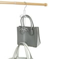 thumbnail image 3 of iDesign Classico Hanging Closet Organizer, 6 Hooks, Steel, Chrome, 3 of 6