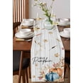 thumbnail image 2 of Table Runners 60 Inches Long Dress Scarves, Retro Fall Wheat Farmhouse Kitchen/Dining Table Runner, Small Coffee Tablerunners, Thanksgiving Pumpkin Leaves Wood Grain 13x60 Inch, 2 of 7
