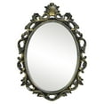 thumbnail image 4 of SIMON'S SHOP Oval Mirror Baroque Style Decorative Mirrors for Wall, 16x24 inches, Black, Vintage Decor, 4 of 7