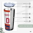 thumbnail image 5 of New York Custom Tumbler 20 oz for Women Men gift, Custom Name and Number Tumbler, with Lid and Straw Stainless Steel Tumbler Double Walled, 5 of 6