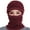 Red wine, variant on Viworld Womens Bib Beanie Hat Pom Bobble Scarf Mask Set Knitted Winter Warm Snow Ski Cap Leather Pink